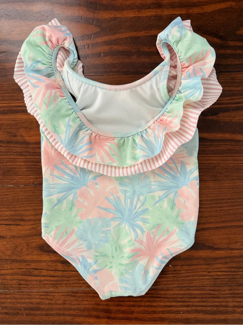 Ruffle Butts Pastel Floral One-Piece Swimsuit - Pink, Blue, Mint